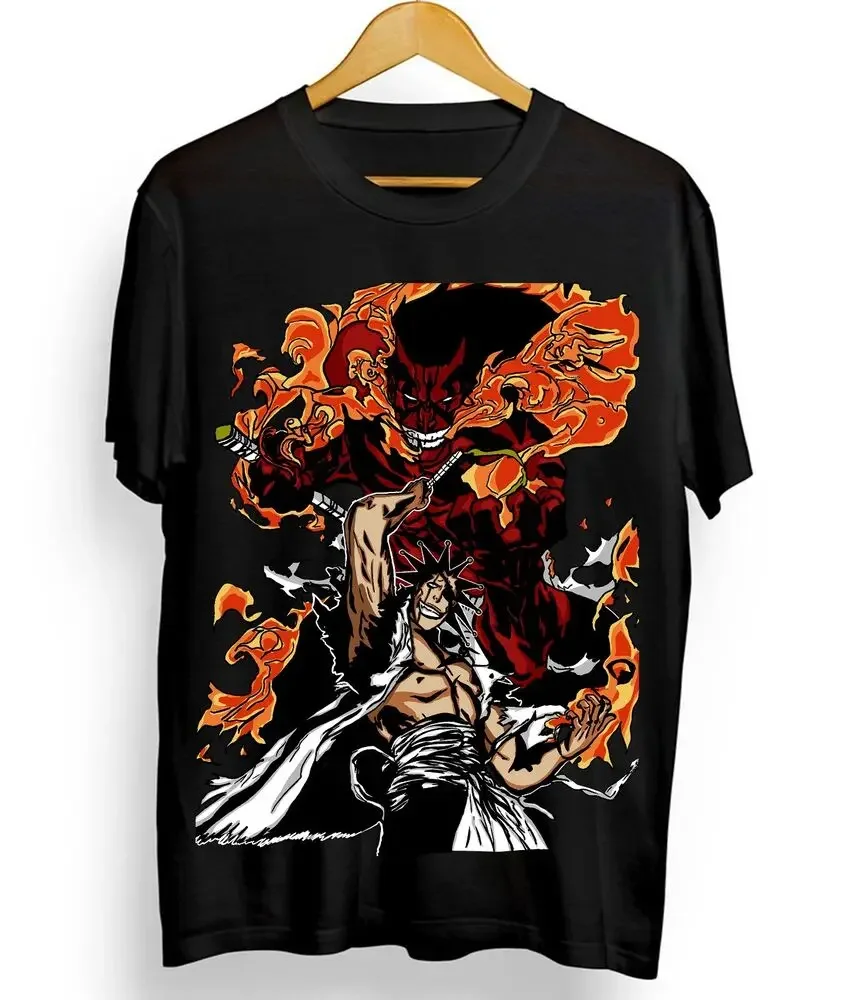 Zaraki Kenpachi T-shirt Bleach Ichigo Bankai Anime Horror Gift Shirt All Size