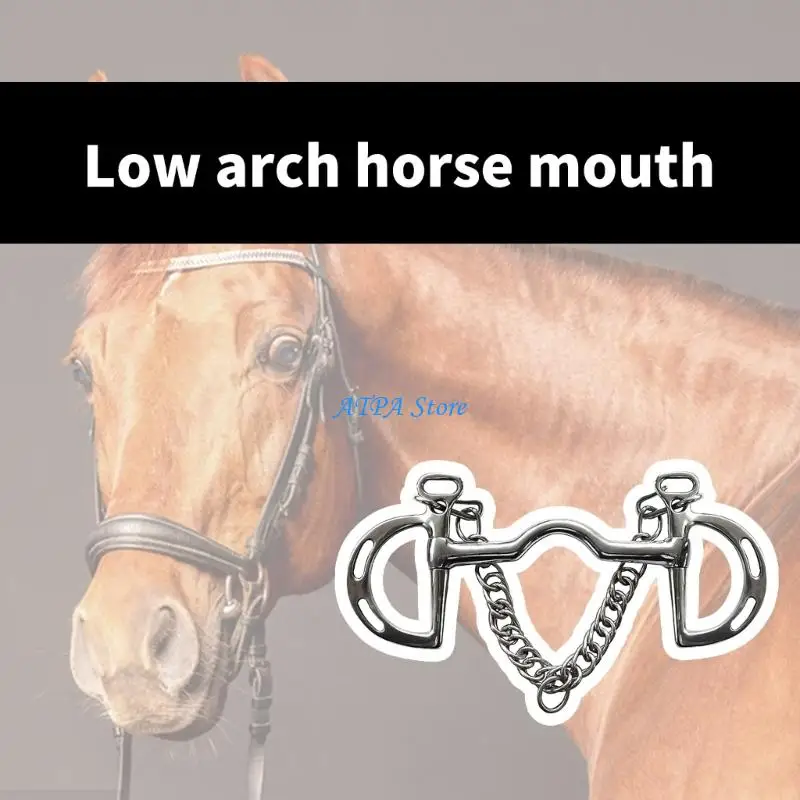 U13C Competition Grade Horse Bit Equipped with Shocked Absorbing Silicones for Precise Conduct During Event
