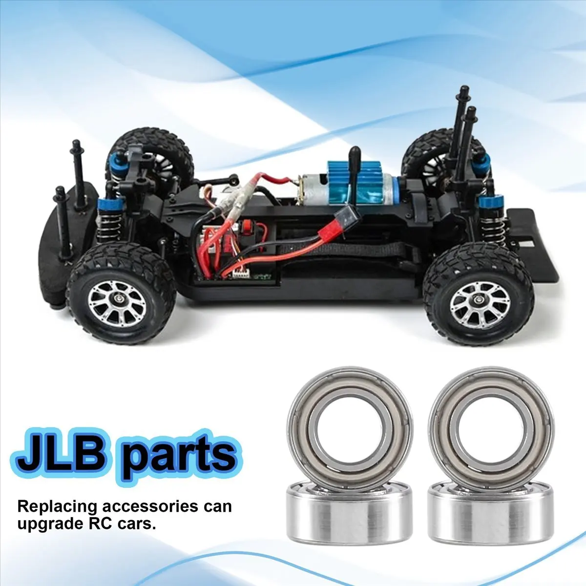 ABST 4 Pcs Ball Bearing(5X10X4MM) BE002 for JLB Racing CHEETAH 1/10 Brushless RC Car Parts Accessories