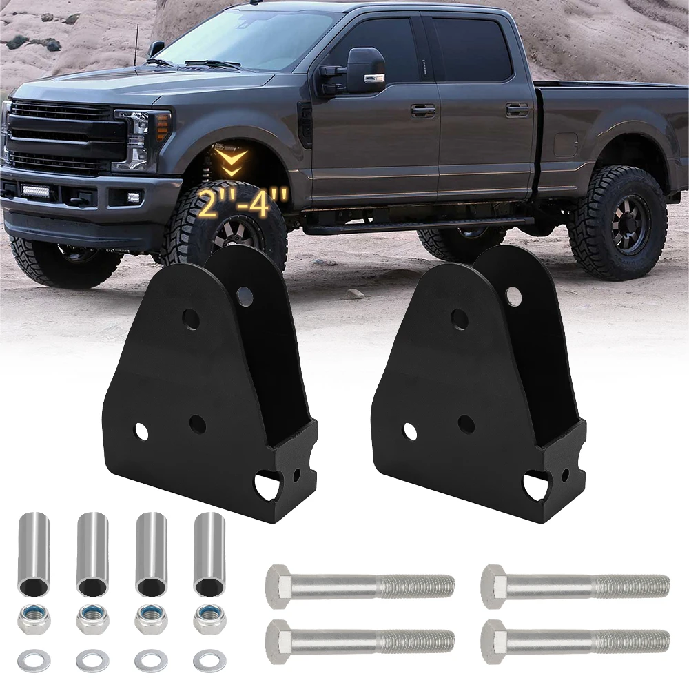 

2-4 Inch Leveling Lift Kit Radius ARM Drop Bracket Kit For F250 F350 Superouty 4WD 05-16