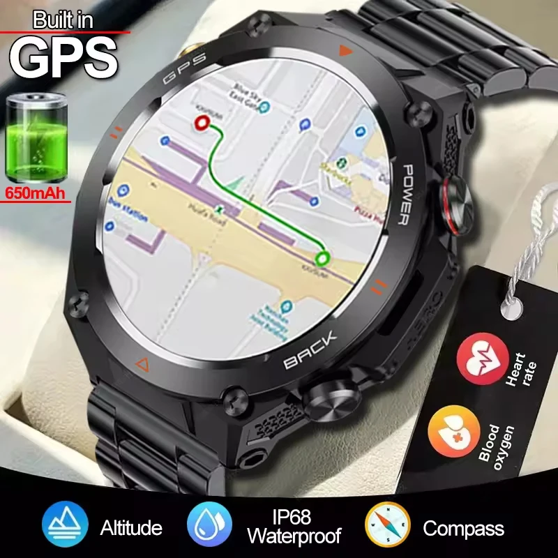 

GPS T-Rex 3 двухдиапазонное позиционирование для Huawei Смарт-часы Мужские AMOLED Компас Водонепроницаемый аккумулятор 650 мАч Военные спортивные часы Новые