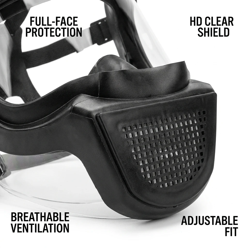 Outdoor Anti-Fog Dust Protection Splash Mask Sports Riding Face Mask for Work Grinding Weeding Mowing - Protective Gear