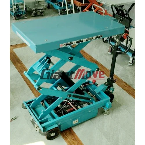 GIANT-MOVE Capacity 500kg 1.7m Full Electric Hydraulic Scissor Lift Table, Lifting Platform Electric Table Lift