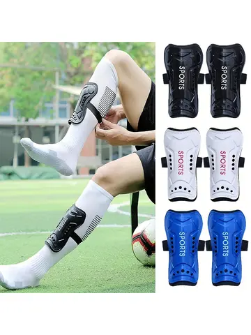 1Pair Soccer Training Crashproof Calf Protectior Leg Sleeves Children Teens Football Protege Tibia Safety Shin Guards