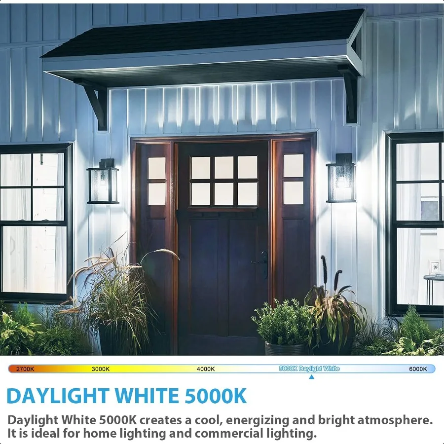 4Pack A19 LED Light Bulbs 100W Equivalent LED Bulb 5000K 1100Lumen Light Bulb 11W NonDimmable E26 Frosted Lighting CRI 85+ No F