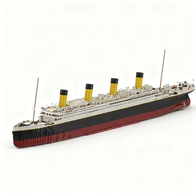 21088pcs MOC RMS Titanic Creative Advanced Build Model Building Blocks Pack Premium Detailed Challenge Craft Fan Brick Toy Gift