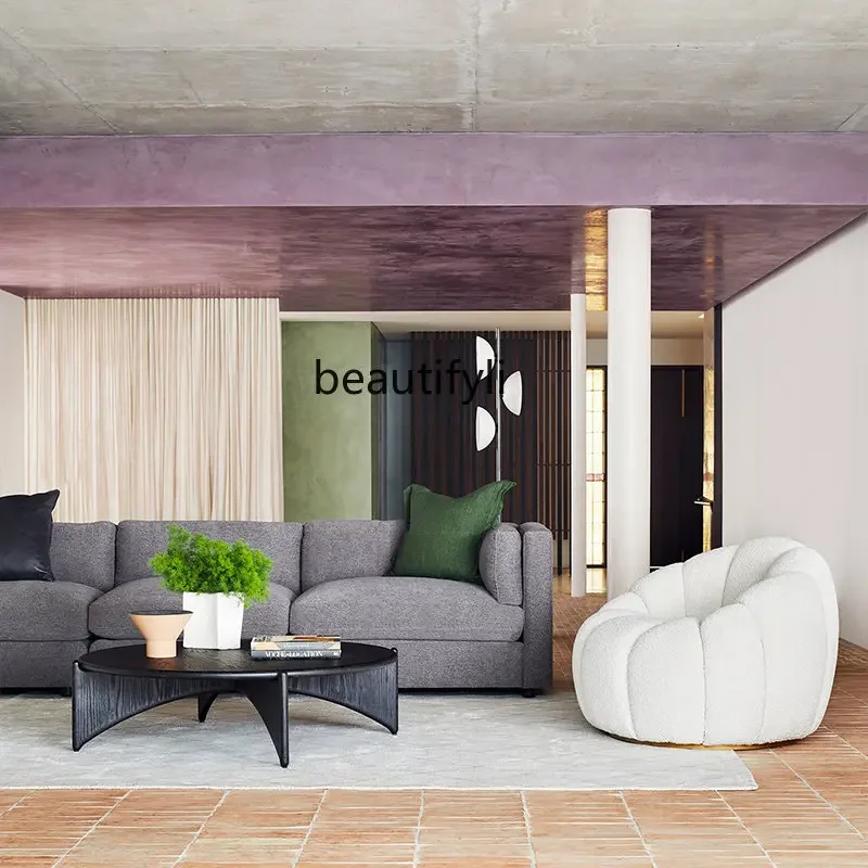 

Zzqzq Скандинавский простой бесшумный стиль Чайный столик Гостиная Домашний чайный столик Дубовый круглый чайный столик из массива дерева