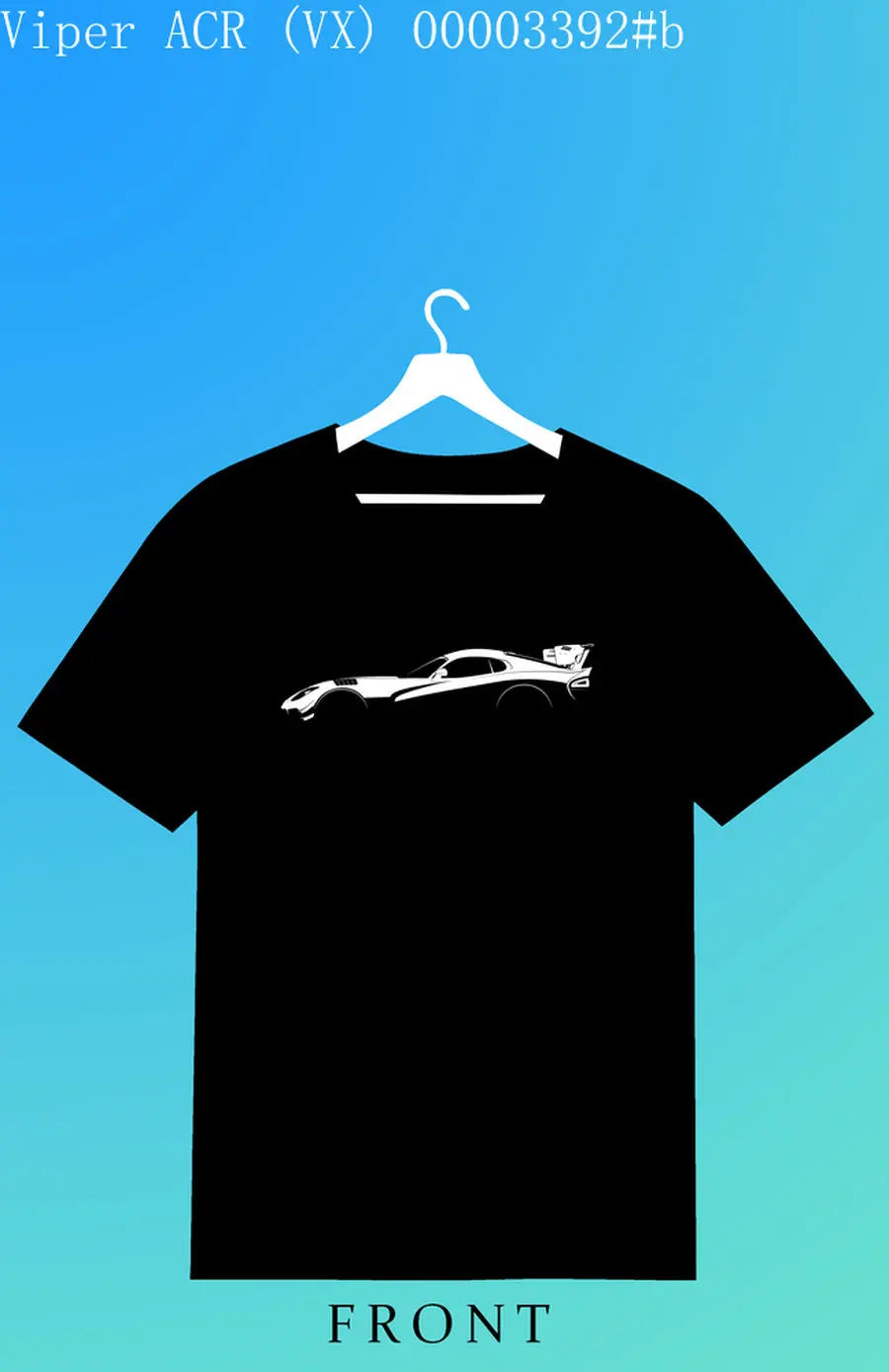 

Car Lovers T-shirt Dod car ge Viper RT 10 SR I SRT-10 ZB I GTS ACR Men's and Women's Short-Sleeved with Patterns for Summer