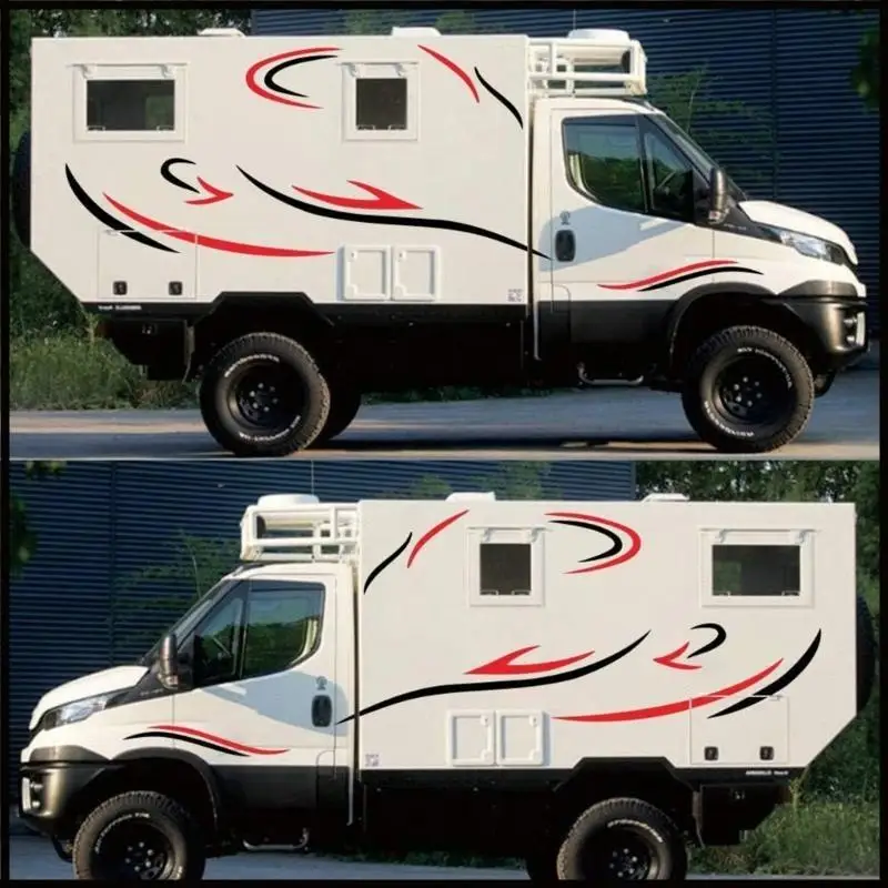 

Adhesive Side Body Sticker Graphics Decals Decorative Stickers for Campers Trailer Exterior Waterproof Stickers