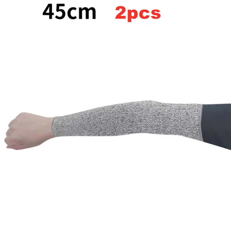 1/2 Stück Level 5 HPPE Schnittfester, durchstichfester Arbeitsschutz-Armmanschettenschutz Schnittfester Armmanschettenüberzug ED-Versand