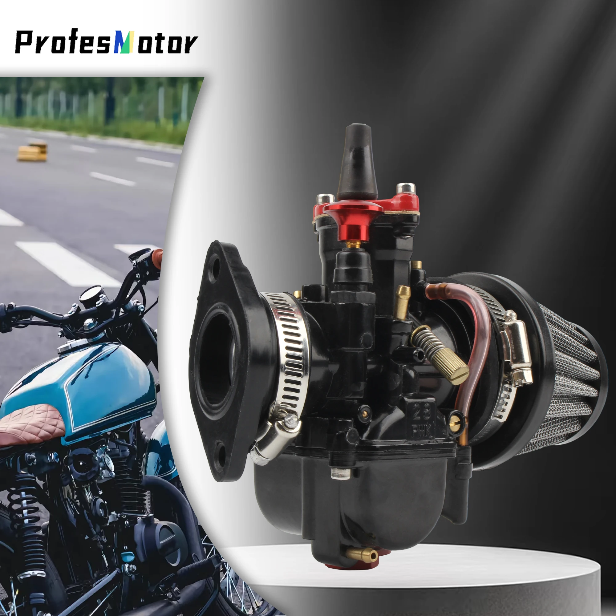 

For PWK 28 30 Motorcycle Carburetor 28mm 30mm With Intake Manifold Air Filter Carb Power Jet Motocross ATV Modified Accessories