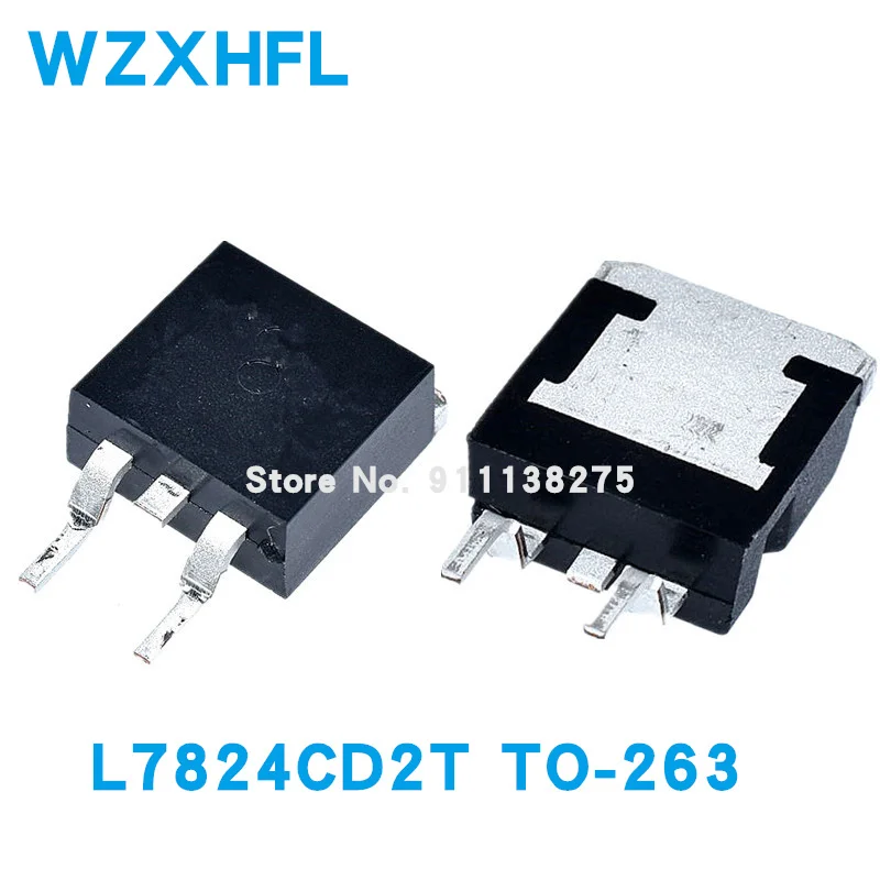 10PCS L7824CD2T TO-263 L7824C2T TO263 L7824AD2T D2PAK L7824 SMD new and original Three-terminal voltage regulator