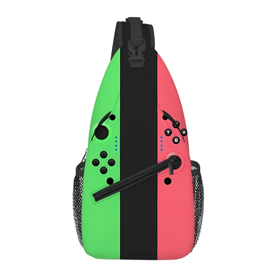 Games Console Pattern Big Chest Bag Men's and Women's Kids Best Gift 2D Cartoon Large Capacity Outdoor Sports Leisure Fashion