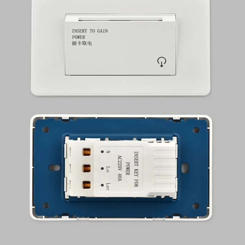 10pcs Insert Card For Power Energy Saving Switch ID Card 125K Low Frequency High-Power 220V 8000W 40A 15s Time Delay
