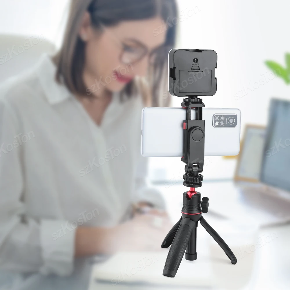 Держатель для телефона, крепление для монитора камеры DSLR, штатив с креплением с холодным башмаком для смартфона, видеосъемки