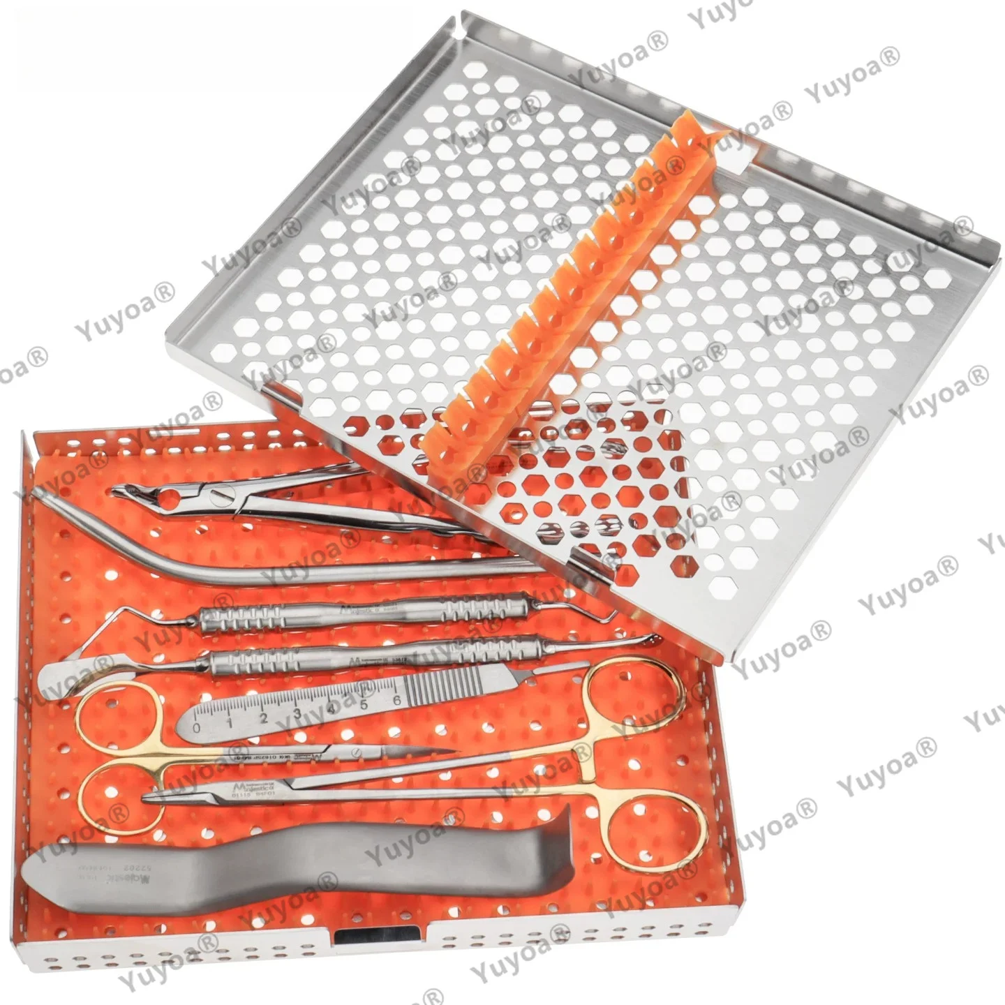 Dental Surgical Instrument Set for Horizontal Impacted Wisdom Tooth Extraction Mid-level Third Molar Dentist Surgical Kit