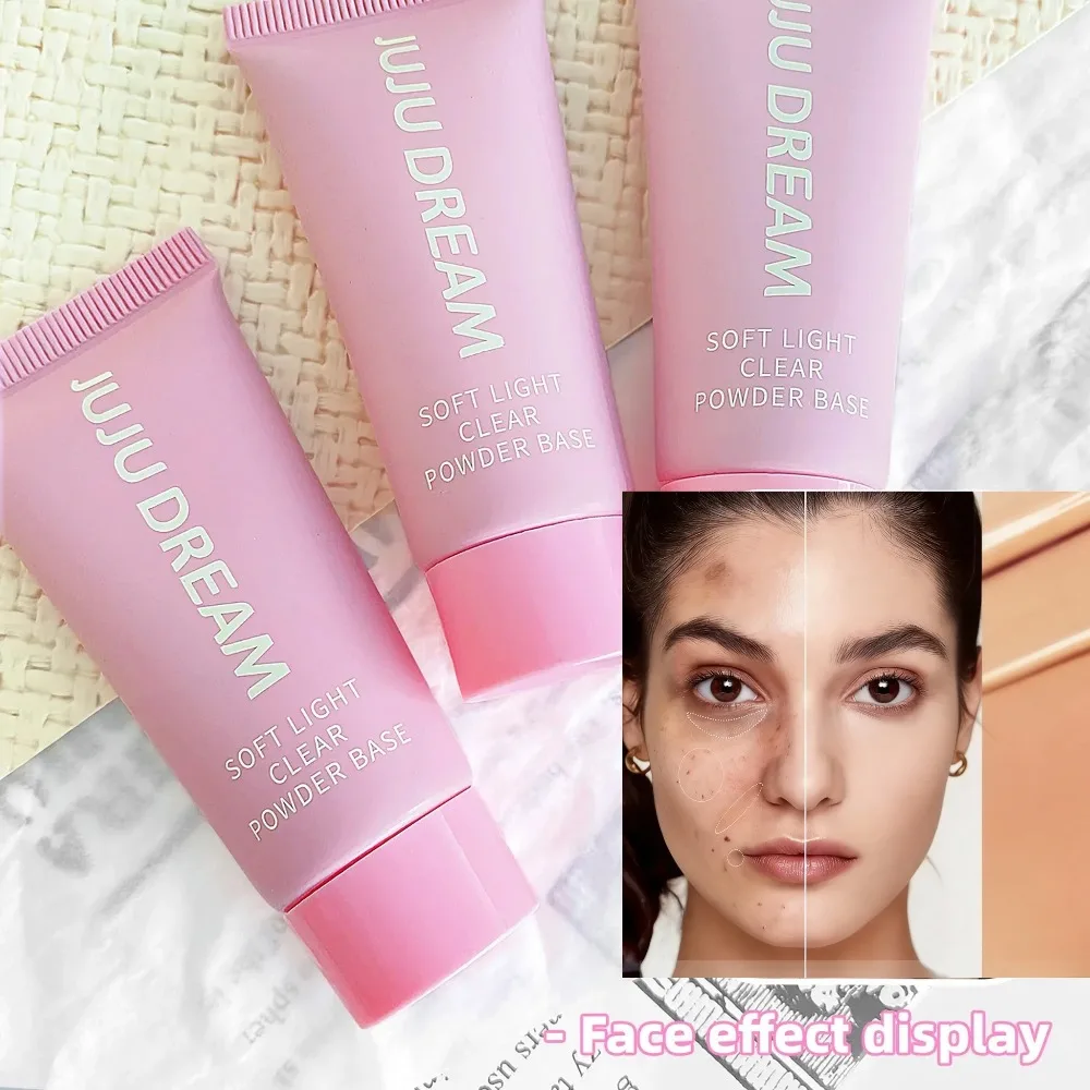 Valentine Gift JUJU DREAM Clear Powder Base Moisturizing Natural Concealer Brightens Skin Tone Soft Light Transparent
