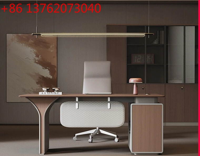 

Компьютерный стол и стул, комбинированный письменный стол, простой современный модный офисный стол для босса