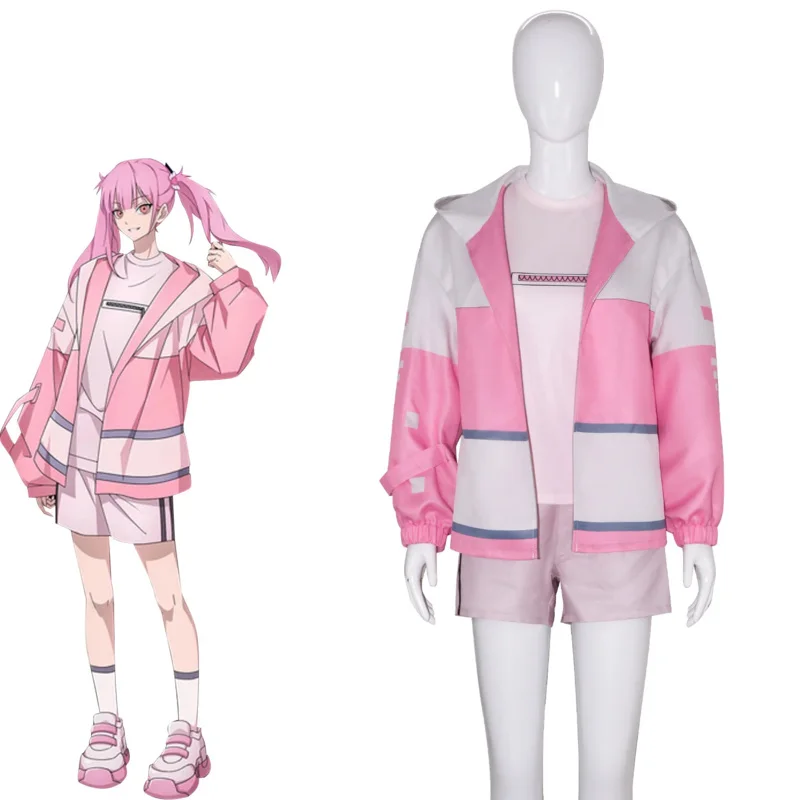 

Anime Li Tianchen Tianxi Cosplay Pink Uniform Arrogant Girl Link Click Costume Party Activity Role Play Outfit for Women Men