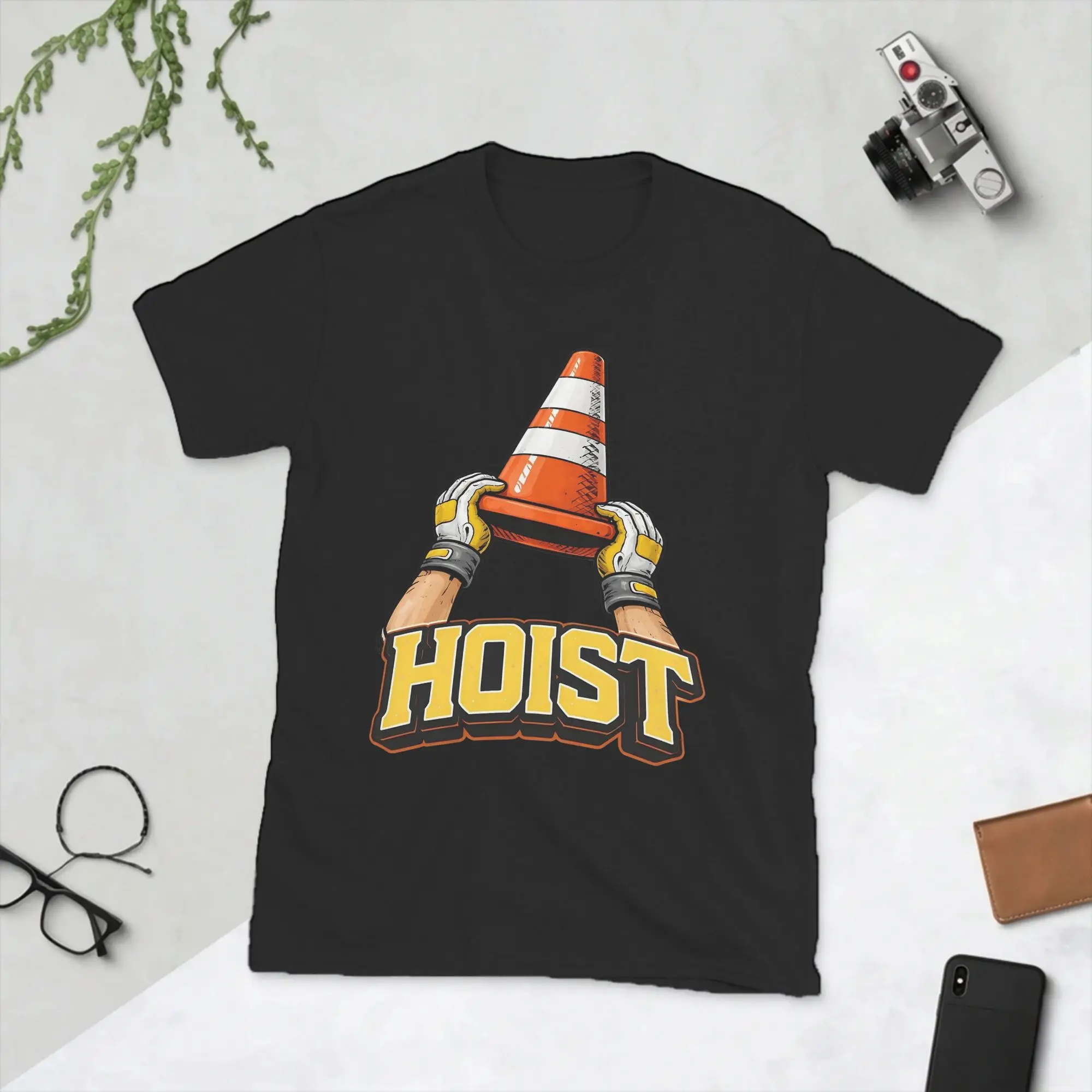 Hoist The Cone Funny Baseball T-Shirts for Men  Funny 100% Cotton Tees Round Collar Short Sleeve T Shirt Plus Size Tops