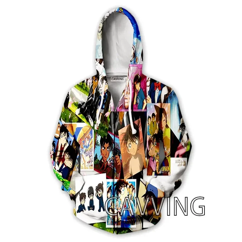 New Fashion 3D Print  Detective Conan  Zipper Hoodies Zip Up Hooded Sweatshirts Harajuku Hoodie Hip Hop Sweatshirts  Z02