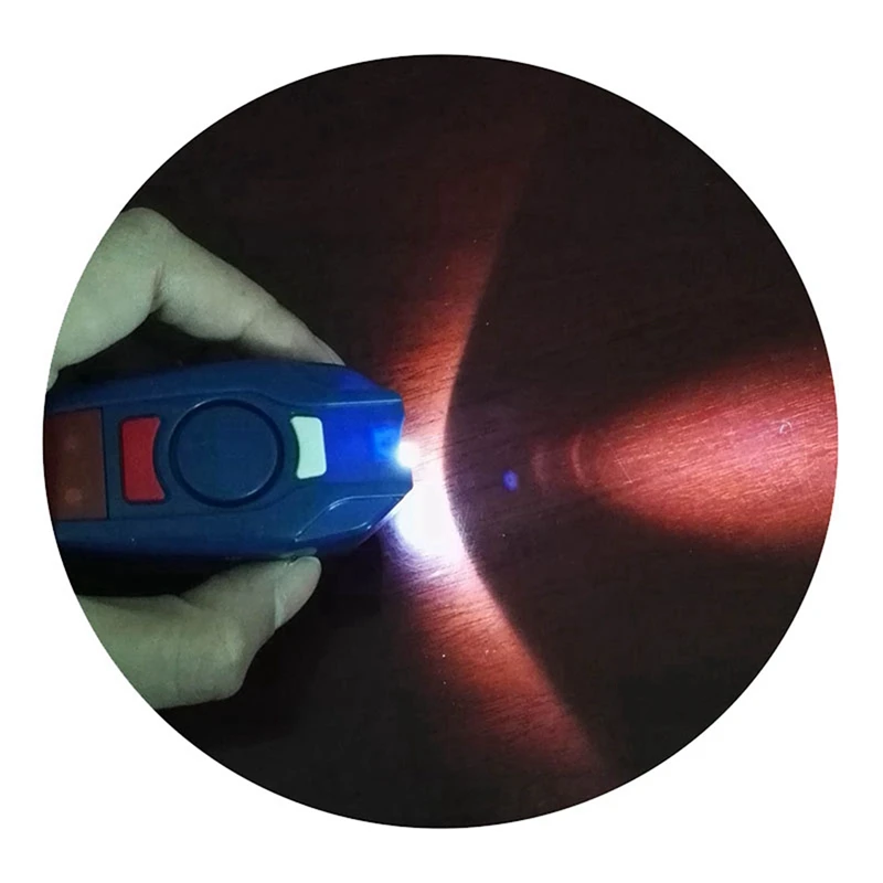 2X Alarm 120DB Girl Women Security Protect Keychain LED Light Emergency Safe Sound Anti-Attack Personal Alarm