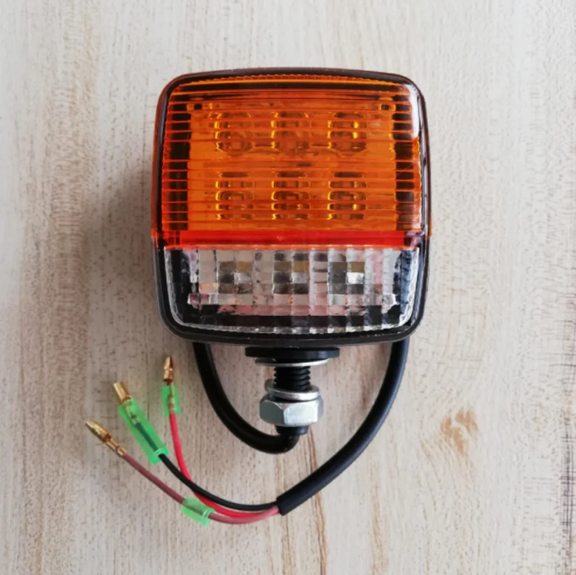 2 adet LED Forklift ışık 12V-80V traktör dönüş sinyali motosiklet yön göstergesi Amber beyaz kamyon römork pozisyon lambası