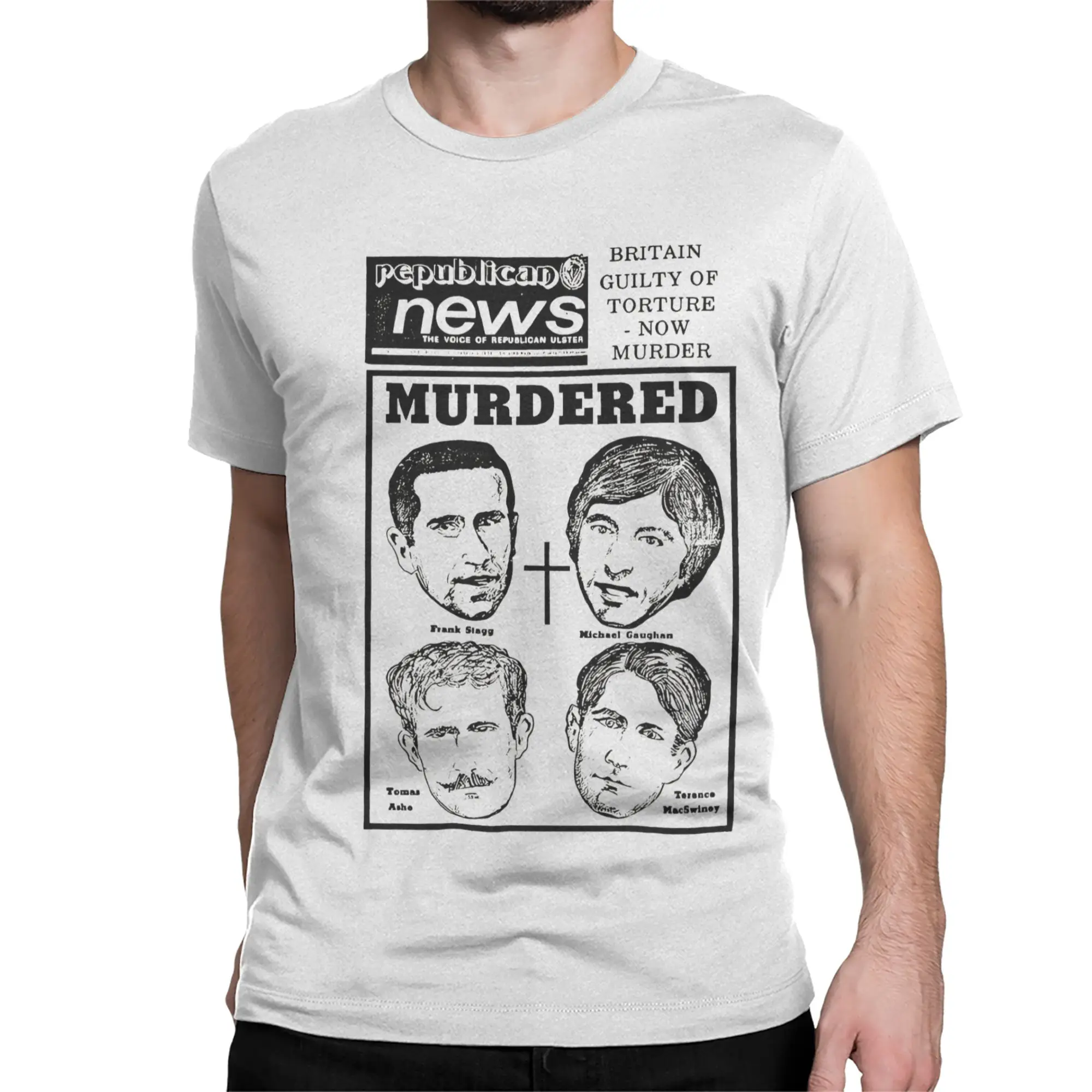 Bobby Sands Republican News IRA Irish History Men Women T Shirt  Humor Tees Short Sleeve T-Shirt Cotton Gift Idea Clothing