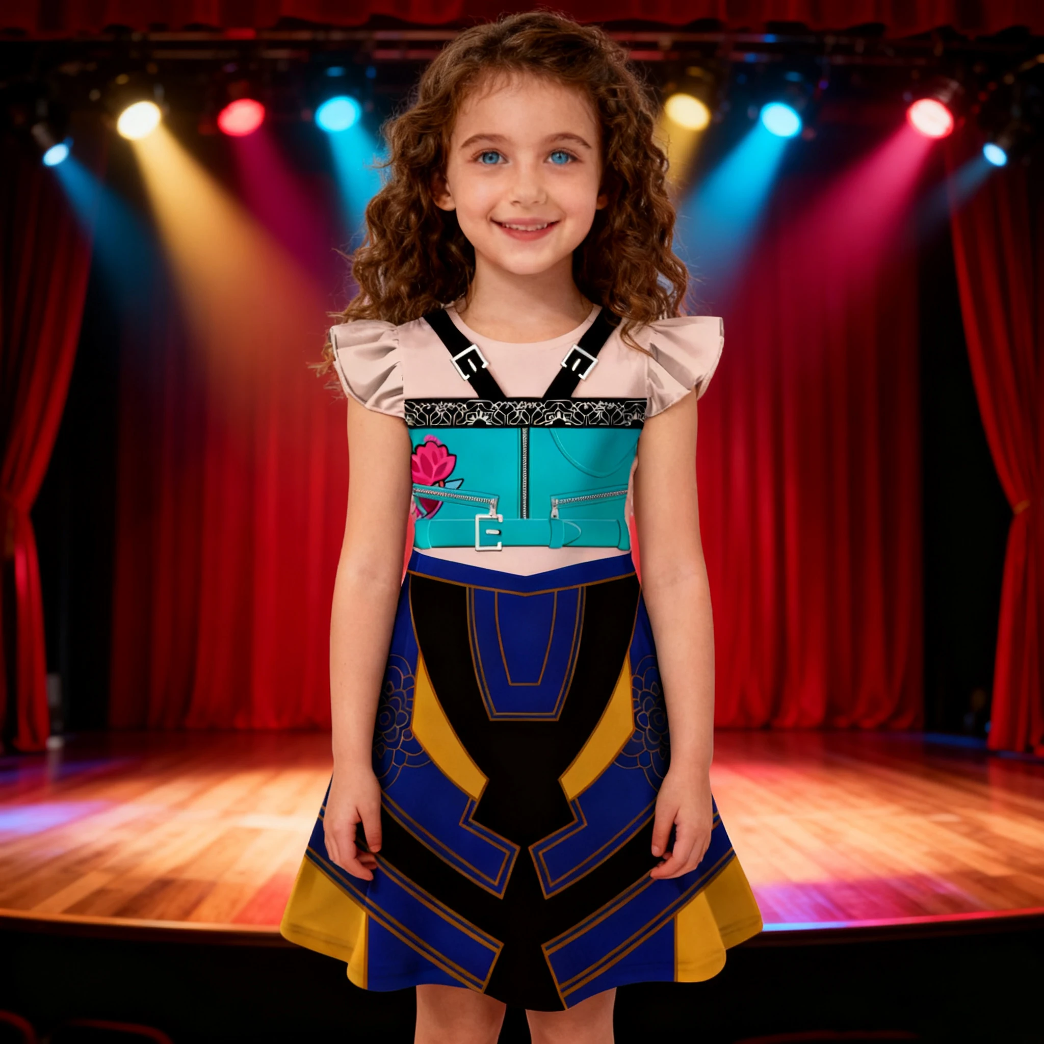 

Детское платье в стиле хип-хоп, модная одежда, карнавальный костюм для девочек, платья для выступлений в стиле мультфильмов, детское платье для девочек, платье для рождественской вечеринки