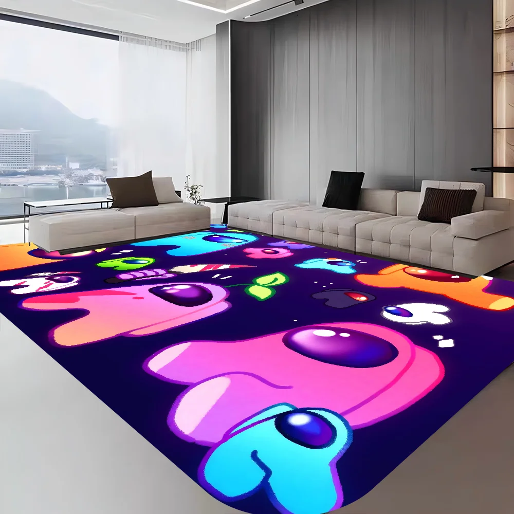 Alfombrilla Game Among US más barata, antideslizante, moderna, para sala de estar, balcón, mesitas de noche estampadas