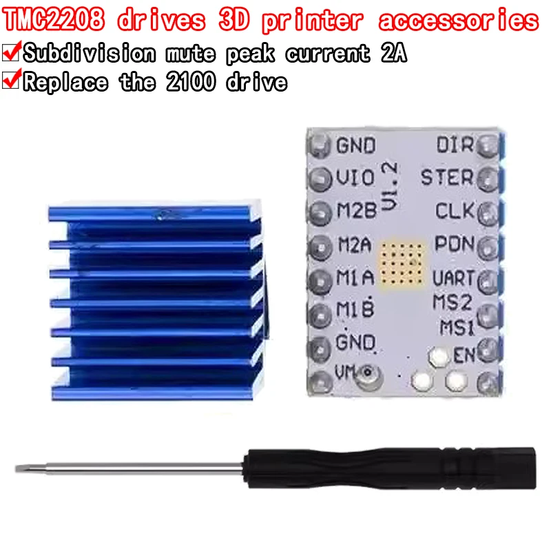 TMC2208 Шаговый двигатель StepStick Mute Драйвер Бесшумная отличная защита для 3d-принтера Sky V1.2 Совместимость с A4988 DRV8825
