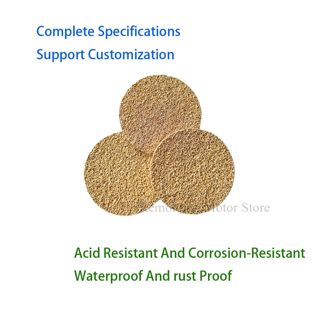 Copper Powder Sintered Circular Filter Granular Air Filter Column Thickness 2mm 3mm 4mm 5mm