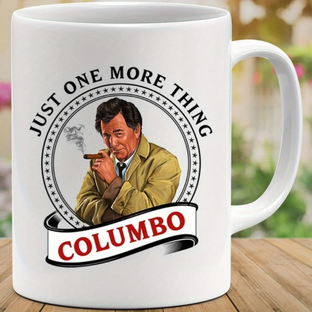 Caneca Columbo Just One More Thing: design clássico e icônico – presente perfeito para fãs de programas de TV, ideal para uso diário