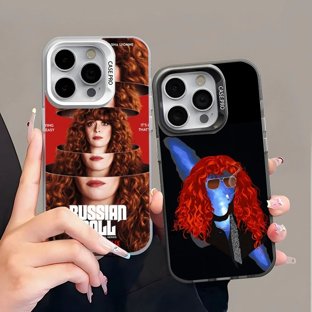 Russian Doll Movies Phone Case Colored Silver Trendy Phone Case For IPhone 16 15 14 13 12 Pro Max 11 2024 Fashion Couple