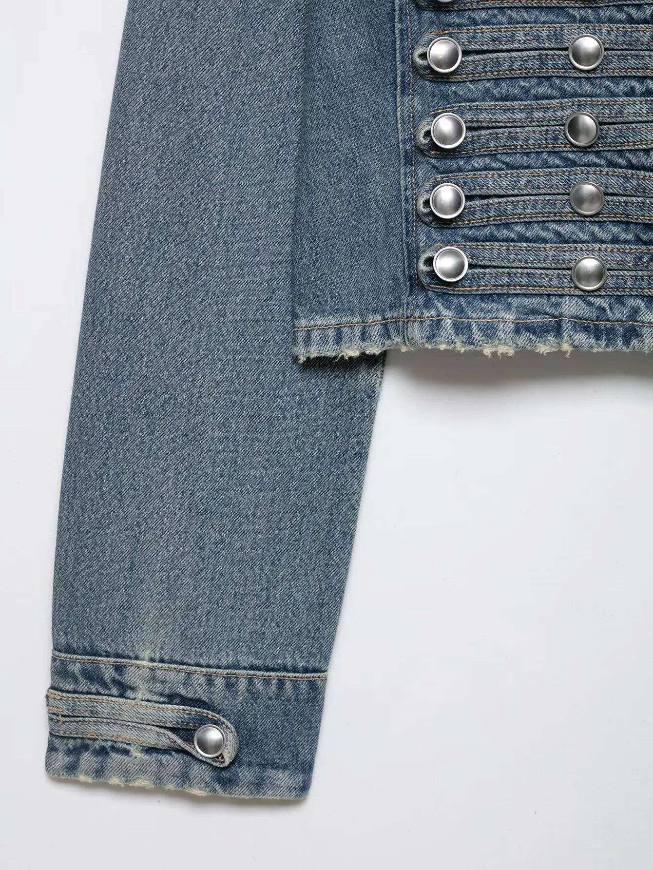 HH Women Fashion Denim Jacket Front Metal Button Decoration Coat Long Sleeve Slim Jacket Elegant Woman High Street Denim Outwear 11 Se984378caff341ada66068f927b00cb8A