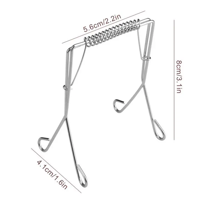 Fleisch zange Edelstahl Edelstahl Haken geformte Grill Küchen zange starker Griff Lebensmittel zange Grill klemme zum Kochen