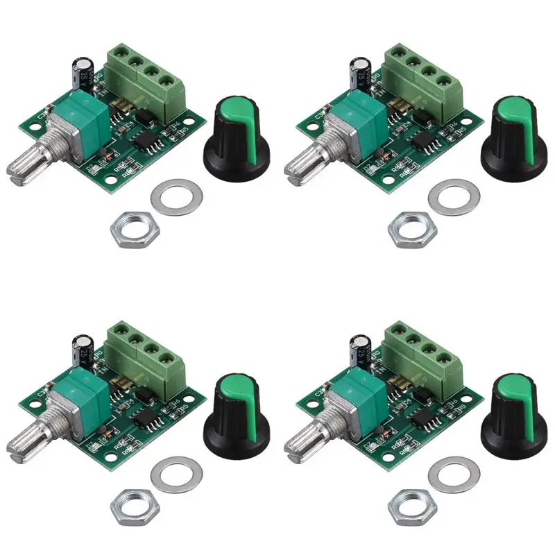 AA81-4X Low Voltage DC PWM Motor Speed Controller Module 1.8V 3V-5V-6V 12V 2A