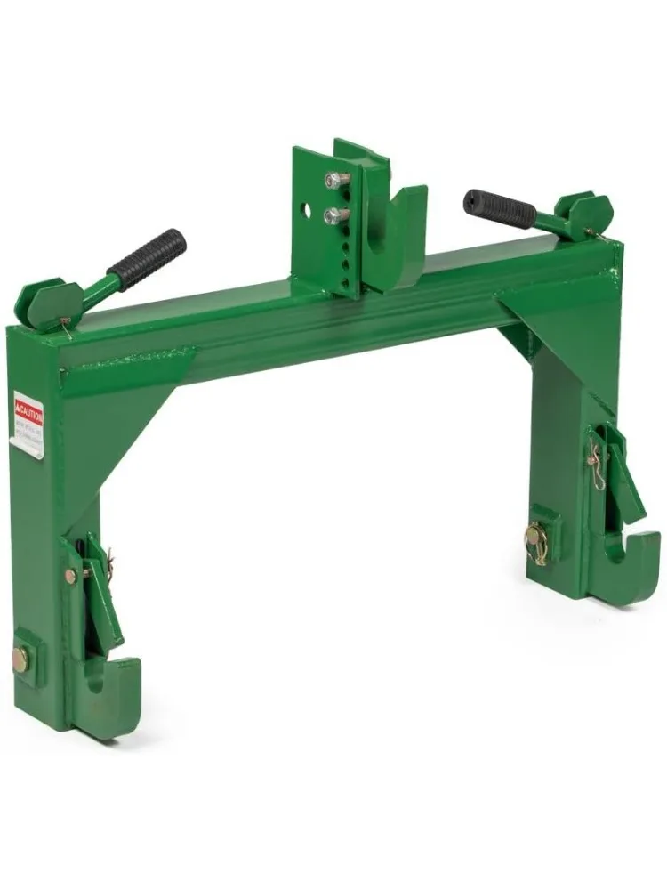 Attachments Green 3 Point Quick Hitch Adaptor to Category 1 Tractors, 3000 LB Lifting Capacity, 27.5