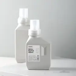 Large Capacity Laundry Detergent Bottles Filled With Household Refillable Cleaning Agent Jars