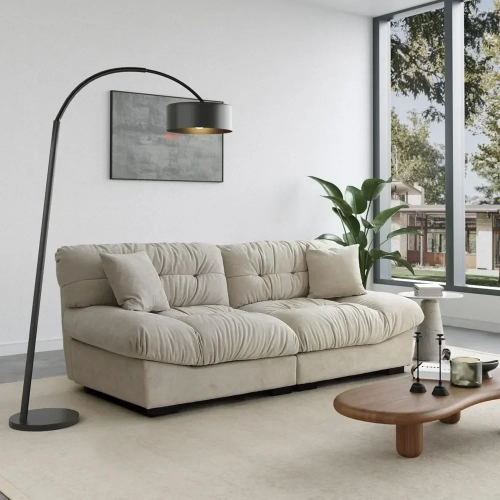 

Sofa 89" Comfy Cloud Sectional Couches, Loveseat Sofa Couch with 2 Pillows, Minimalist Sofa Couch, Modern Couch for Living Room