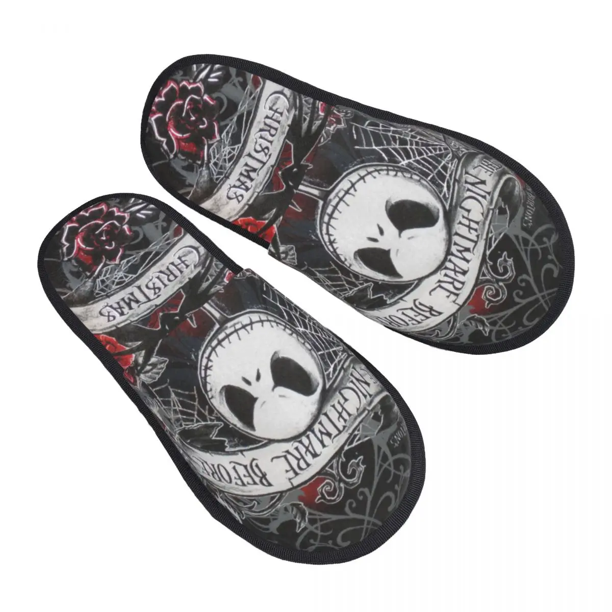 

Домашние тапочки «Кошмар перед Рождеством», женские удобные тапочки из пены с эффектом памяти, тапочки для спальни из фильма Джека Скеллингтона