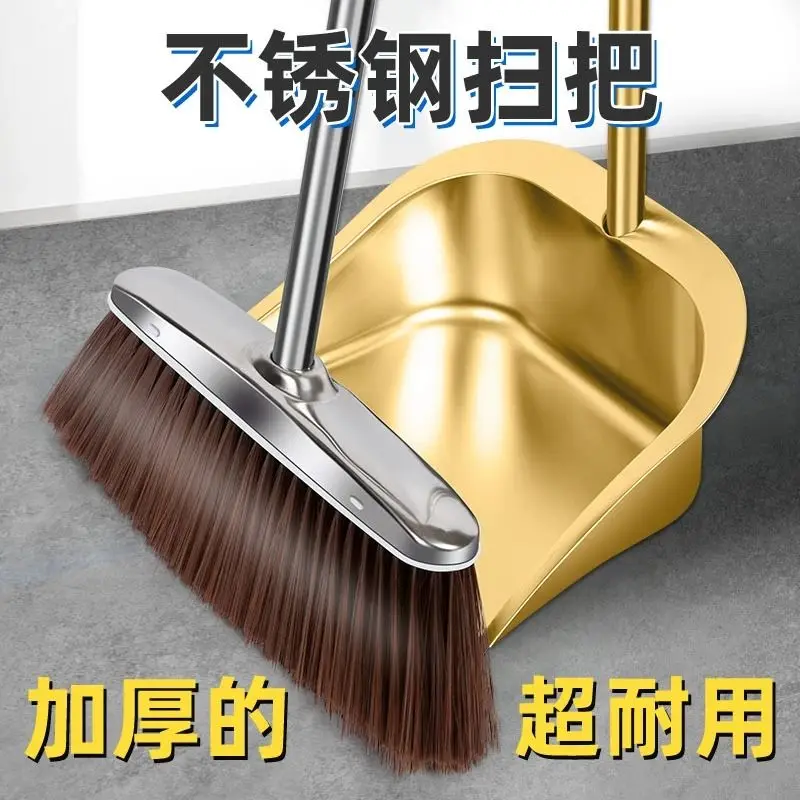 

Thickened stainless steel dustpan, single household iron dustpan, large garbage shovel, sweeping ash bucket, iron rubbing