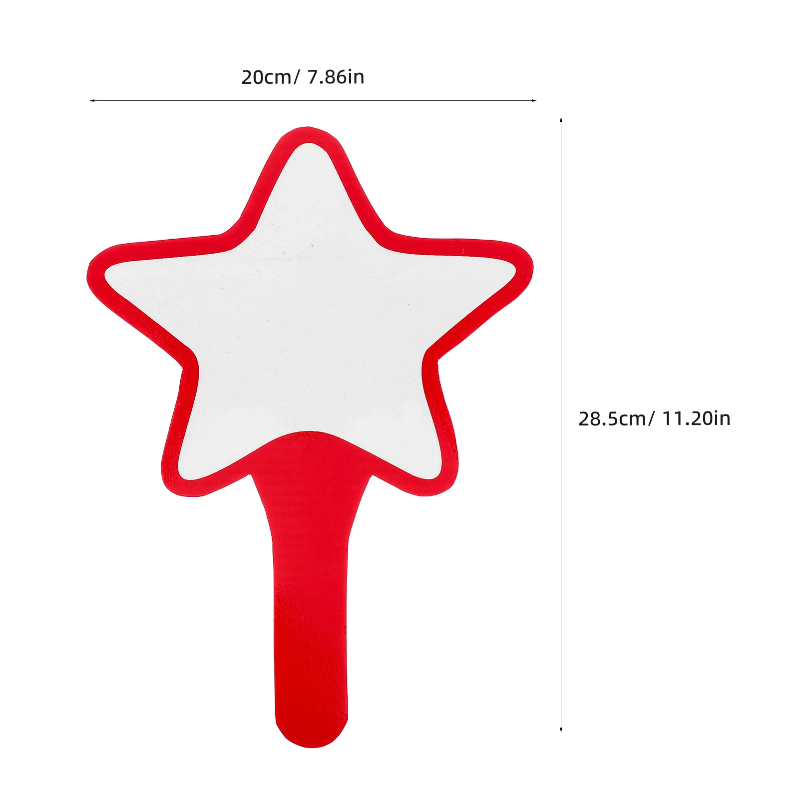 Blank DIY Paddle Small Handheld Whiteboard Portable Score Board Auction Voting Bidding Erasable Dry Erase Paddle