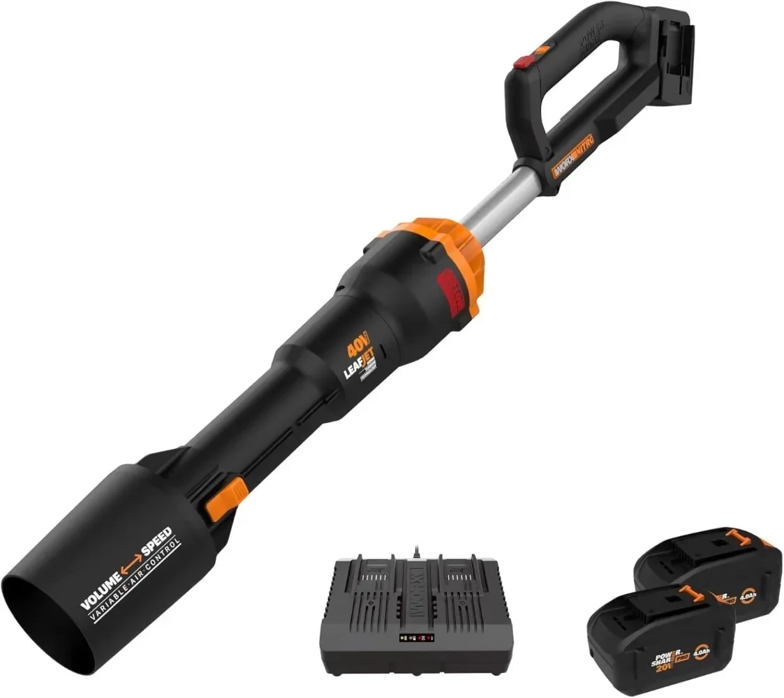 

WORX Nitro 40V LEAFJET WG585 Leaf Blower Cordless with Battery & Charger, PowerShare, Blowers for Lawn Care Up to 165 MPH 620