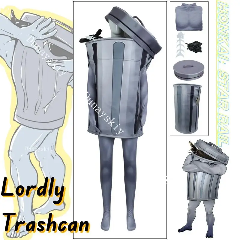 

Lordly Trashcan Game Аниме Honkai: Star Rail Косплей Костюм Одежда Униформа Косплей Забавная игра Lordly Trashcan Хэллоуин Вечеринка
