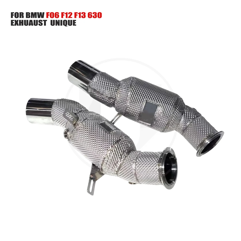 UNIQUE Exhaust Manifold Downpipe forBMW F06 F12 F13 630 640i 640Li Car Accessories With Catalytic Converter Header Without cat p