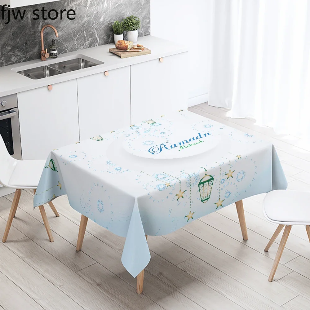 

Ramadhan Mubarak Decorative Tablecloth Ramadan Karim Tablecloth Islamic Muslim Mosque Home Decor