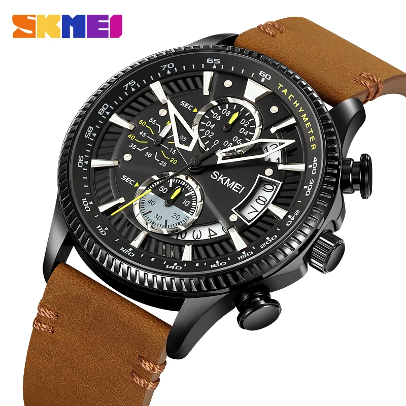 

New Fashion Casual Quartz Watch For Men Luxury Male Clock Stopwatch Date Sport Mens Wrist Watch Relogio Masculino SKMEI 2059