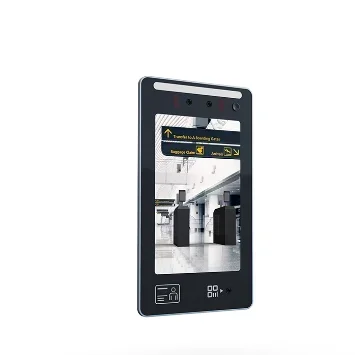 

Hot sell TMT-8 8" LCD Face Recognition Turnstile RFID Reader Swing Barrier Gate Temperature Measurement Terminal with Android 11