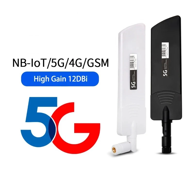 

5G Wifi Antenna 600MHz-6000Mhz High Gain 12dBi SMA Male for Wireless Router Modem DTU Signal Receiver